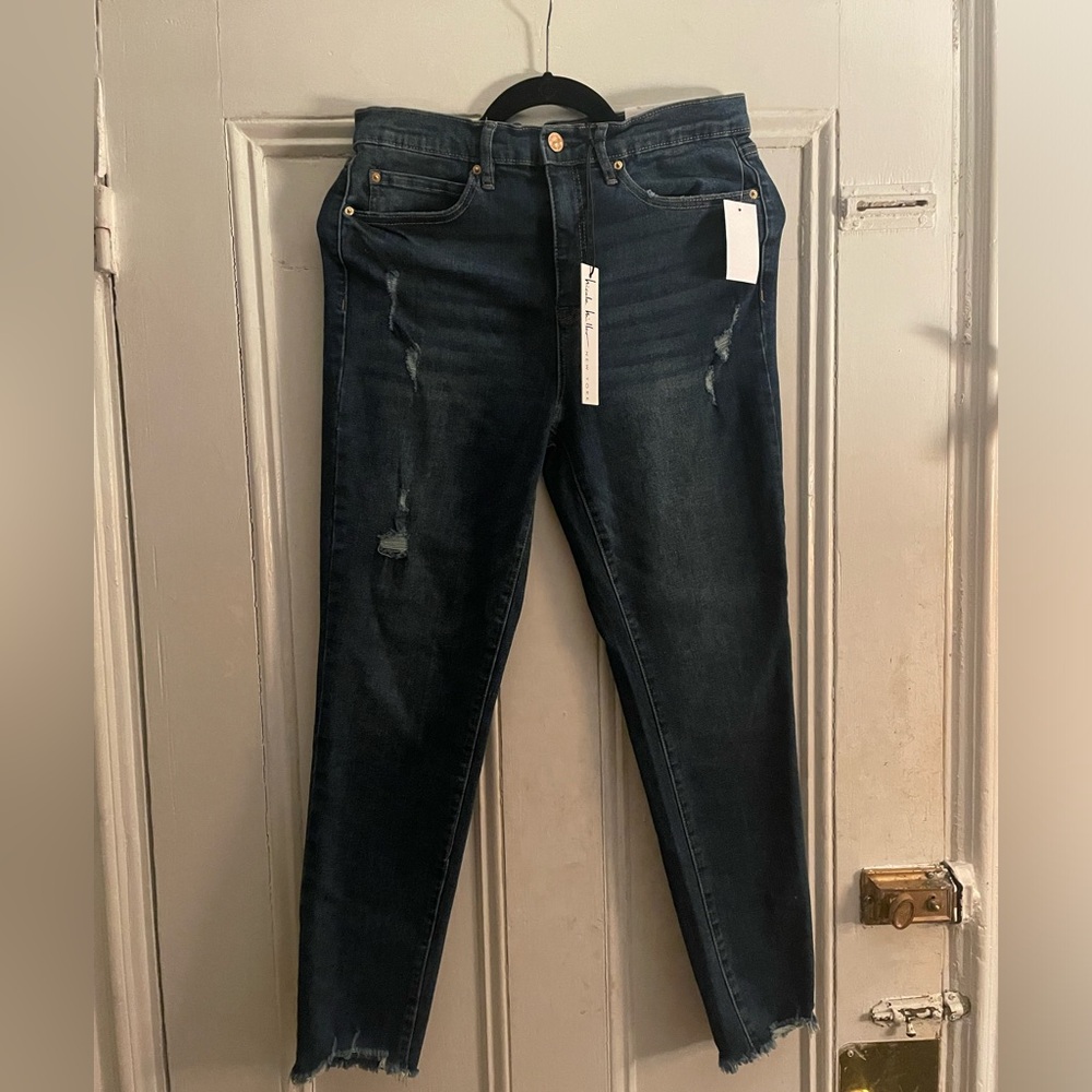 Nicole Miller Sz 10 High Rise Ankle Skinny Jeans